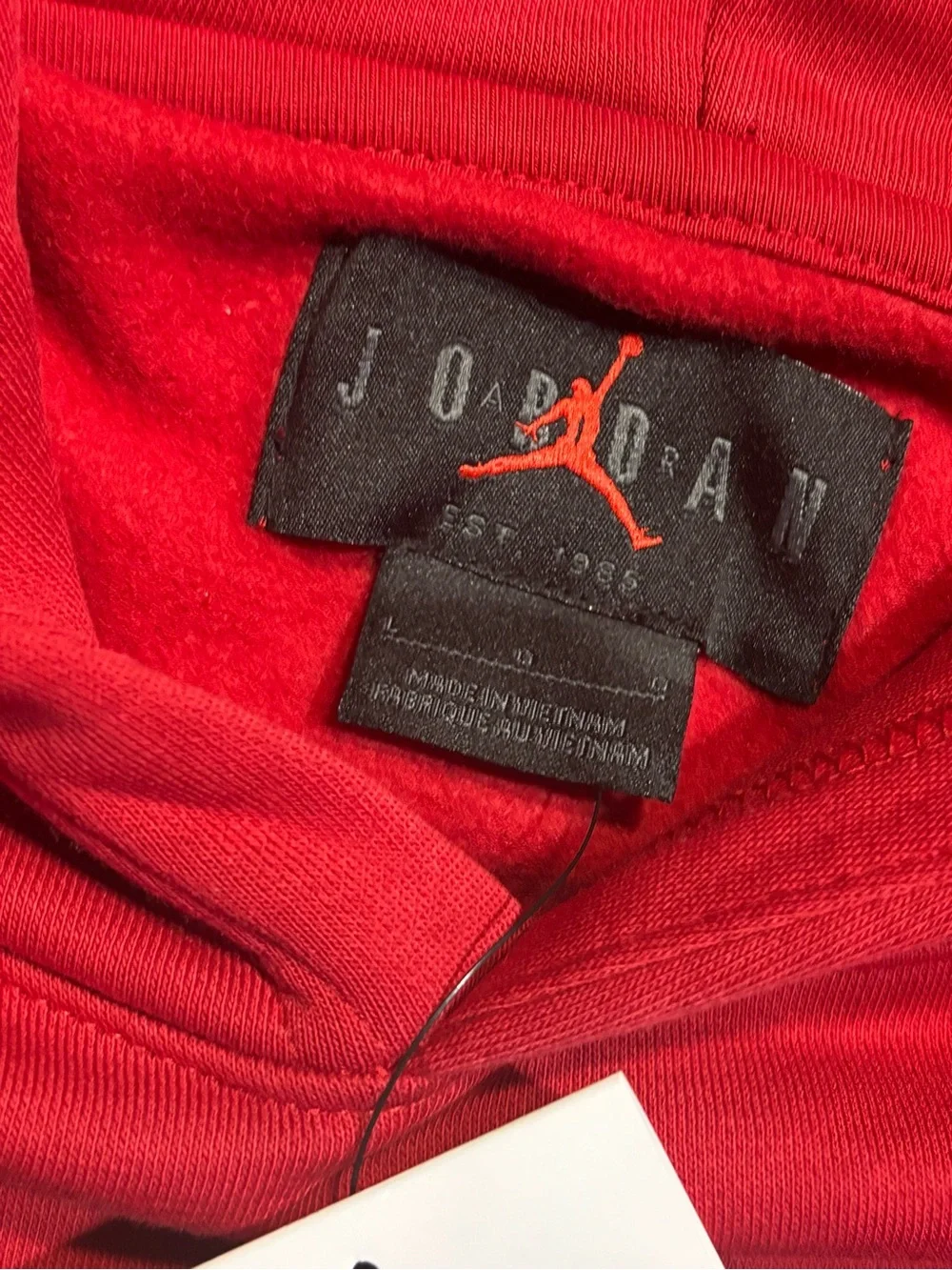 Jordan Brooklyn Fleece Men's Graphic Pullover Hoodie size New! red